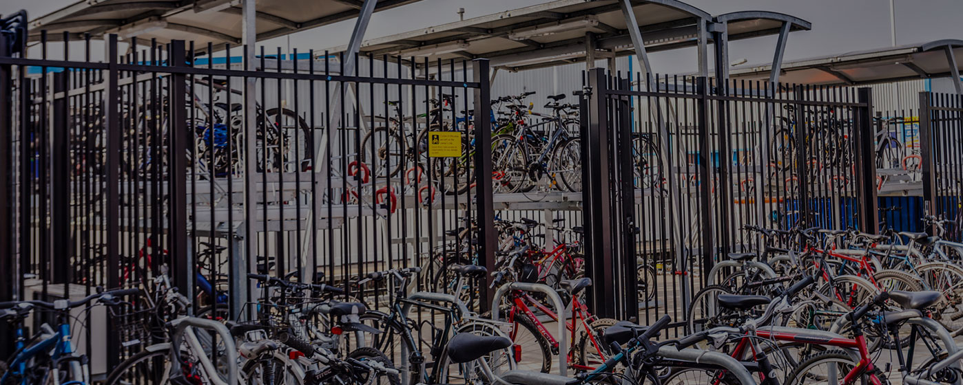 Bike storage at Wokingham Station